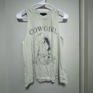 Cowgirl super cute Tank Top Great Condition
